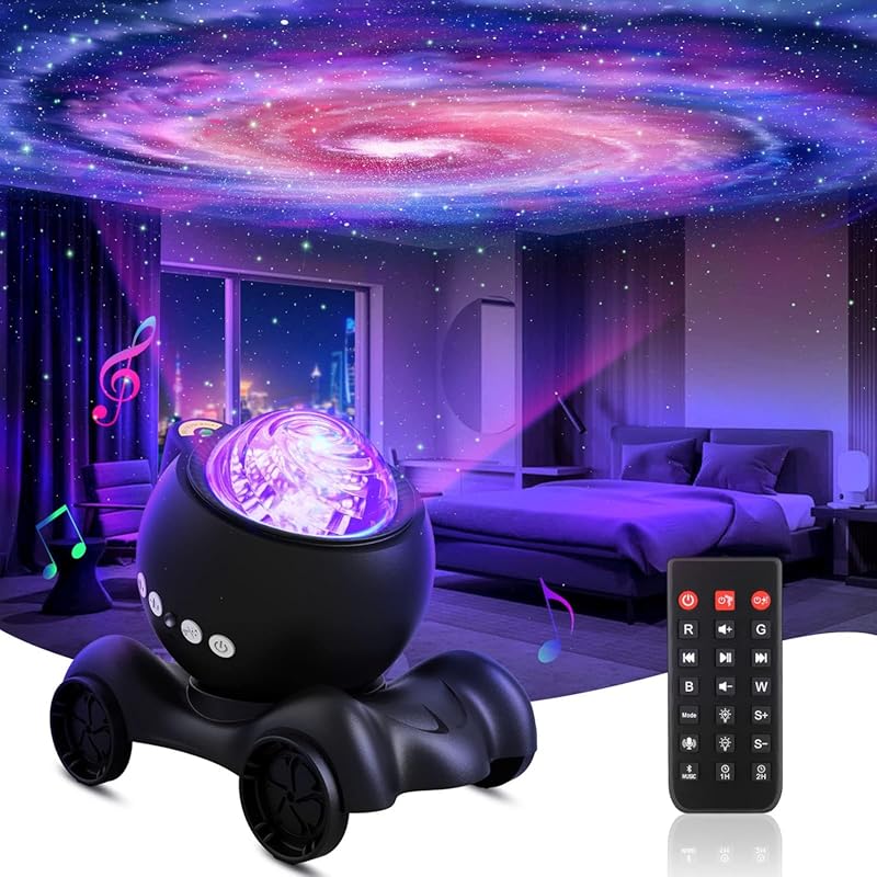 ENOKIK Galaxy Projector with Bluetooth Speaker and White Noise for Kid