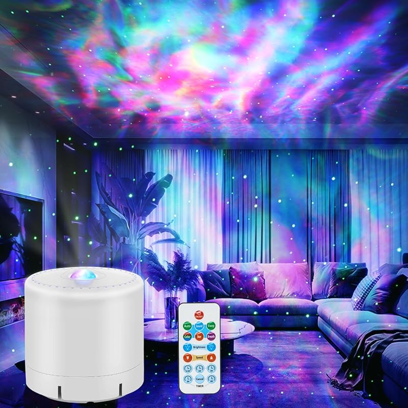 Galaxy Star Projector with Timer and Remote Control for Bedroom and Pa