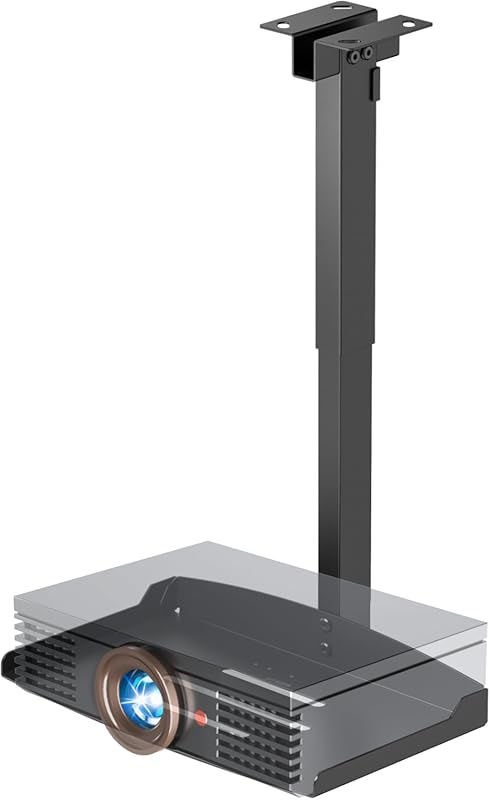 Adjustable Ceiling Projector Mount for Home Theater, Wall-Mounted Shel