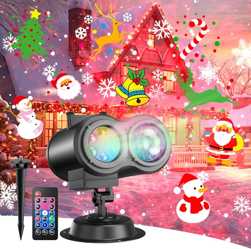 Large Pattern Halloween and Christmas Outdoor Projector with Multiple 