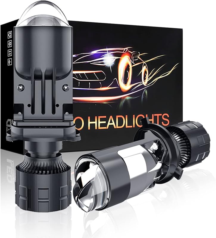 H4 LED Headlight Bulbs, 30,000LM Brightness, White 6000K, Hi-Lo Beam f