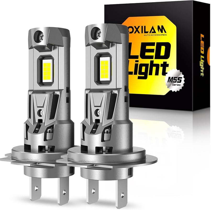 OXILAM H7 LED Bulbs 38,000LM Super Bright 6500K, Mini Size with Fan, I