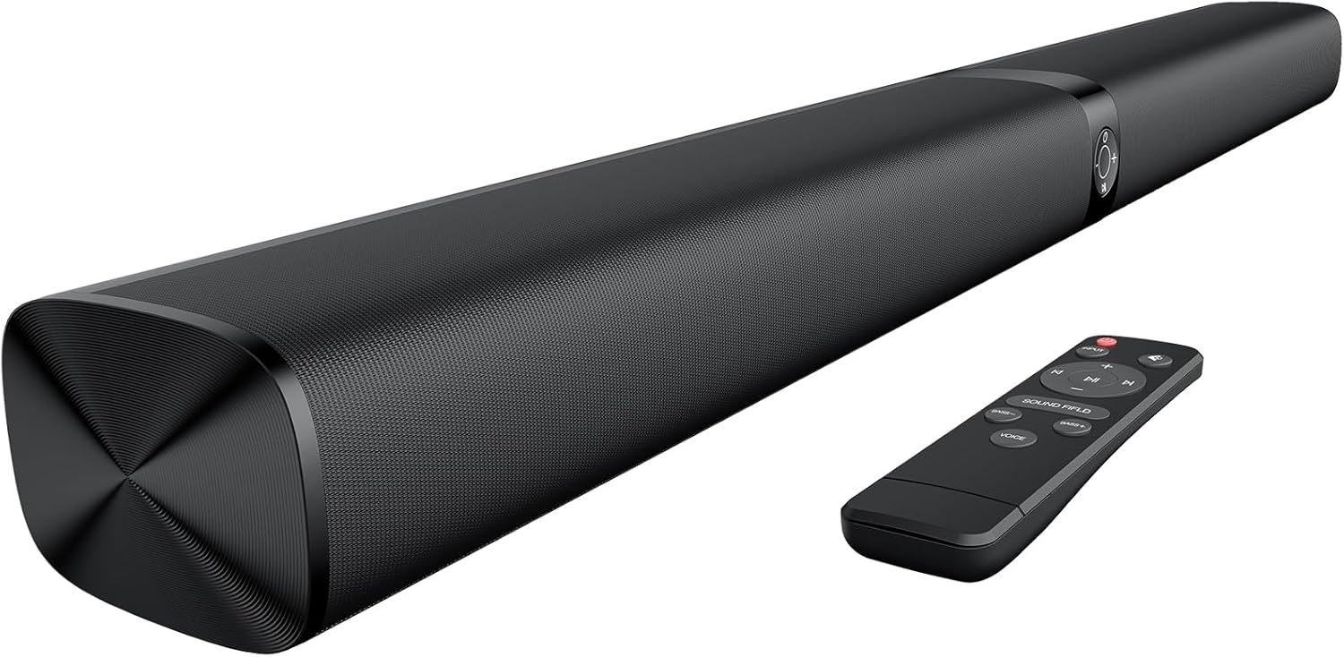 Sound Bar for Smart TV, 80W Soundbar with Bluetooth/ARC/Opt/AUX Connec