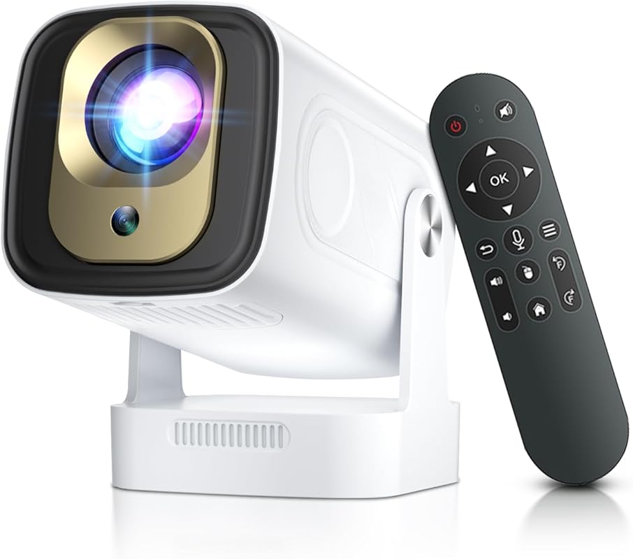 Short Throw 1080P Projector with WiFi, Bluetooth 5.4, Auto Focus, Auto