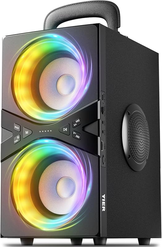 Party Bluetooth Speaker:80W Peak Large Stero Sound for Outdoor,Deep Ba