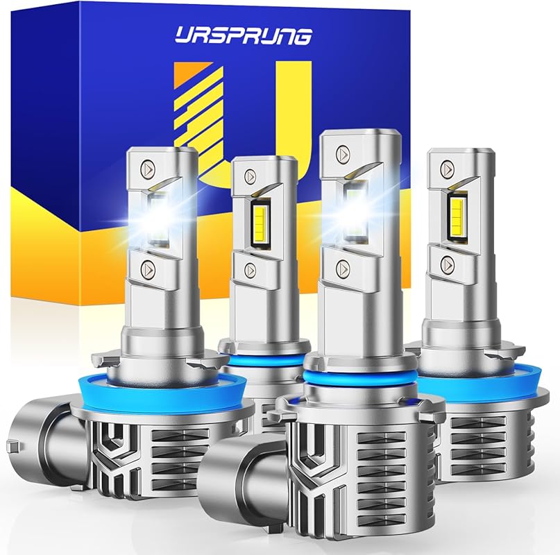 Ursprung Ultra Bright H11 9005 LED Headlight Bulbs, 6500K White, 60,00
