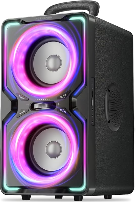 240W Portable Bluetooth Speaker with Deep Bass, Long Battery Life, and
