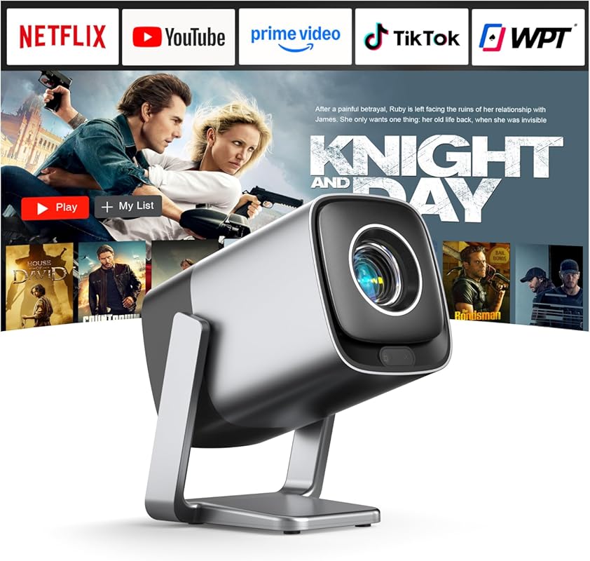 XuanPad 4K Support WiFi Bluetooth Mini Projector with Real-Time Focus