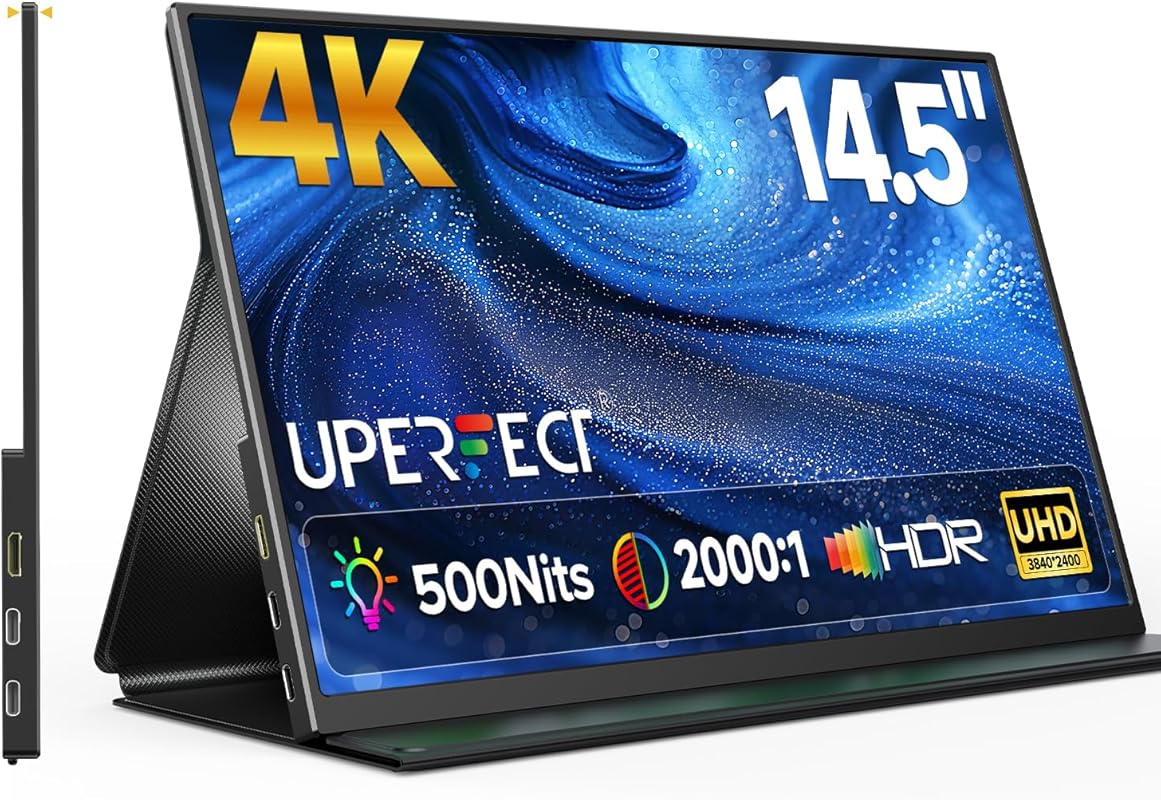 UPERFECT 14.5-Inch 4K UHD Portable Monitor for MacBook Pro with Smart