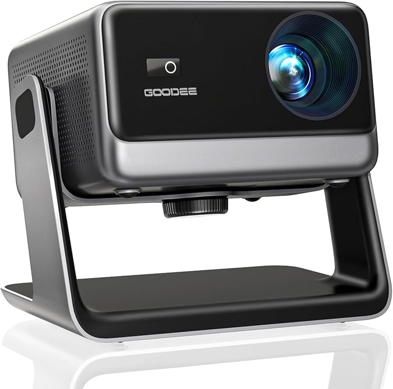 GooDee Portable Projector with WiFi, Bluetooth, 4K Decoding, Auto Focu