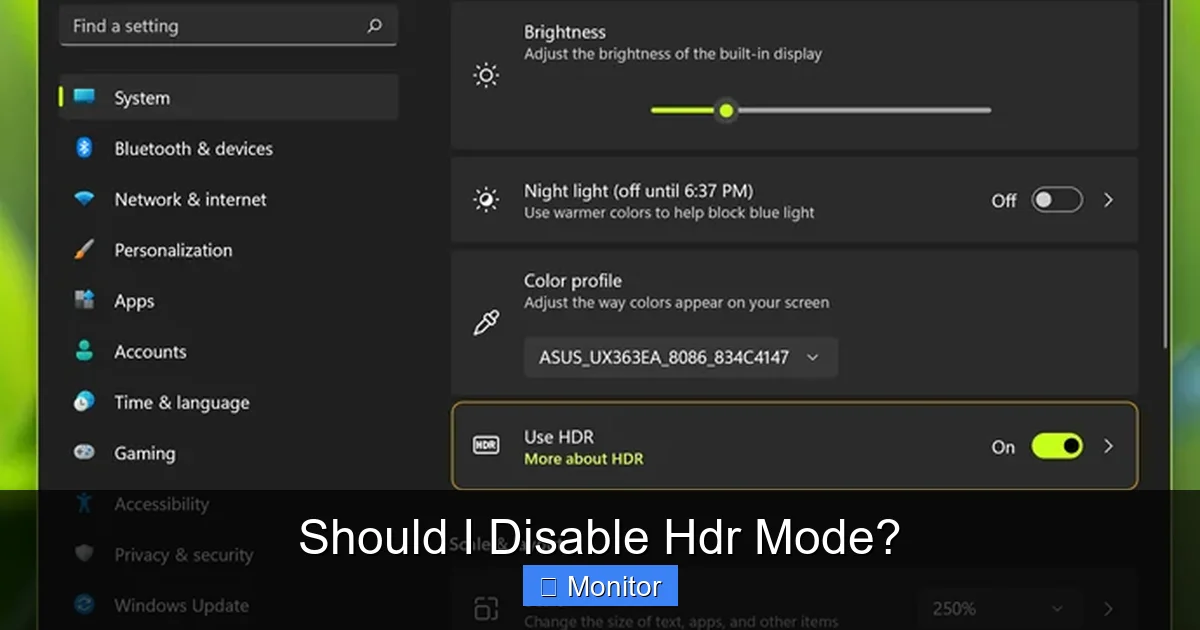 Should I Disable Hdr Mode?