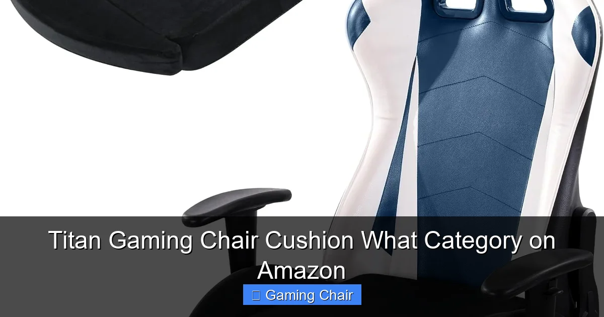 Titan Gaming Chair Cushion What Category on Amazon