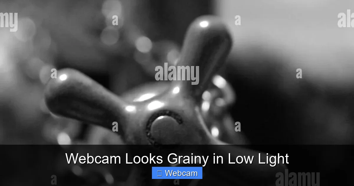 Webcam Looks Grainy in Low Light