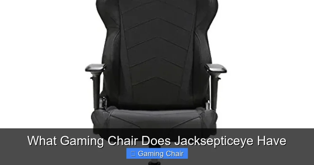 What Gaming Chair Does Jacksepticeye Have