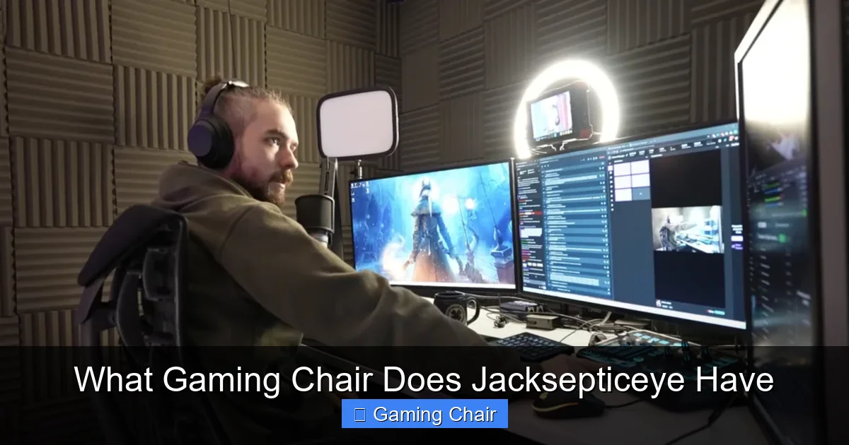 What Gaming Chair Does Jacksepticeye Have