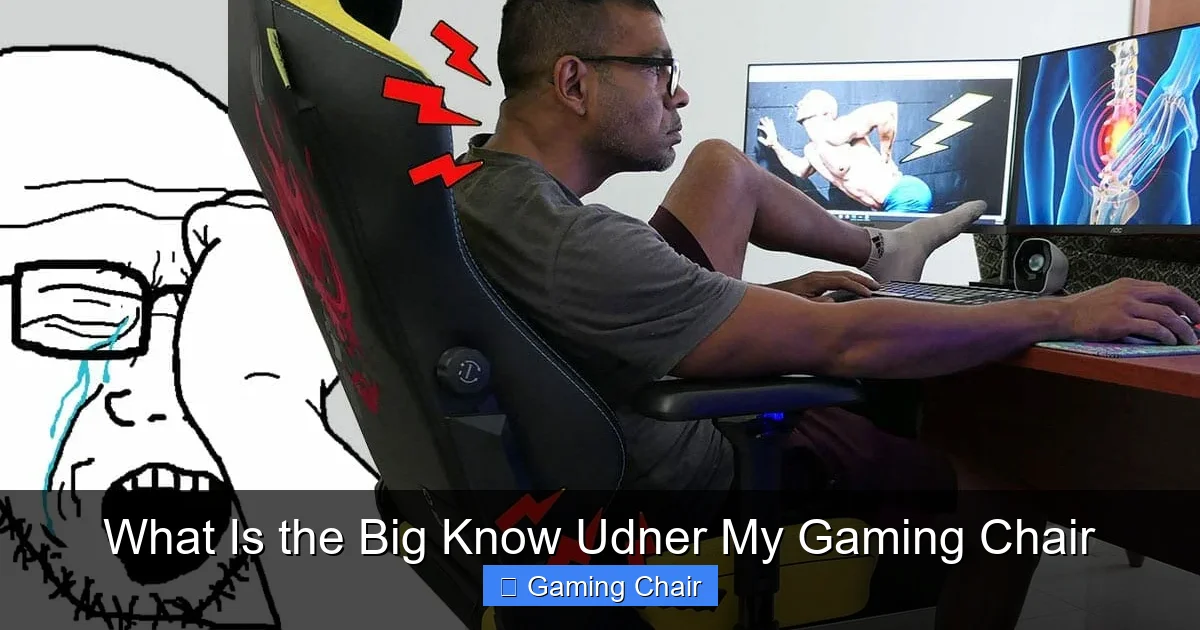 What Is the Big Know Udner My Gaming Chair