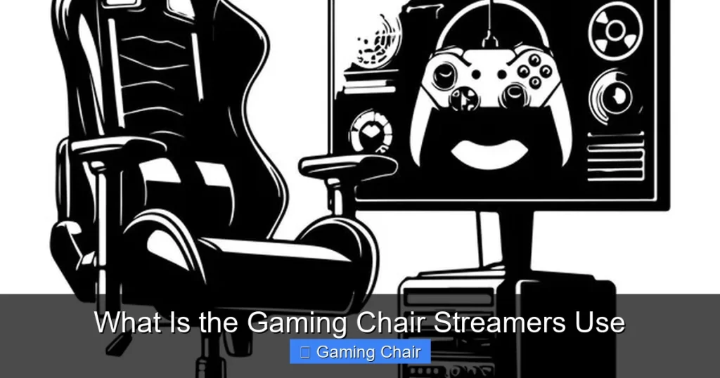 What Is the Gaming Chair Streamers Use