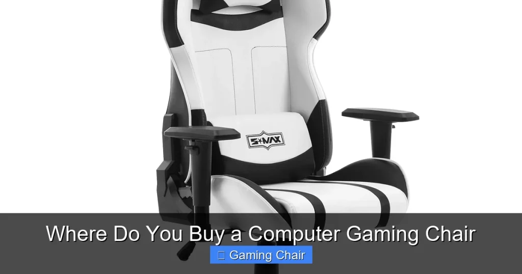 Where Do You Buy a Computer Gaming Chair Where Do You Buy a Computer Gaming Chair