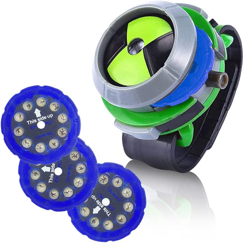 Cartoon Projector Watch Alien Force Action Figures Toy for Kids Birthd