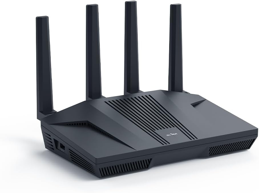 GL.iNet GL-MT6000 WiFi 6 Gaming Router: High-Speed Wireless Internet,
