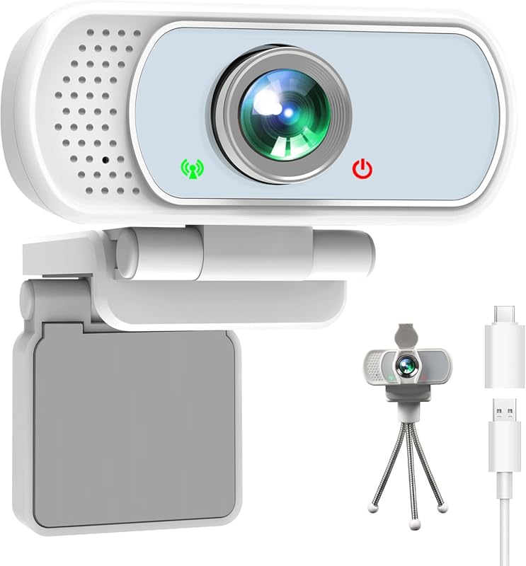 1080p USB C Webcam for Mac/PC: Pro Streaming Computer Camera with Mic,