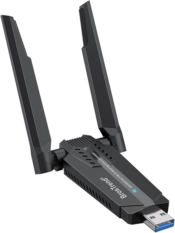 BrosTrend AXE3000 Tri-Band WiFi 6E USB Adapter for Linux