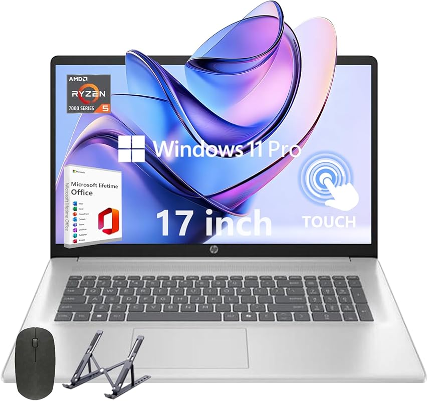 HP 17 Touch Screen Laptop: 17.3