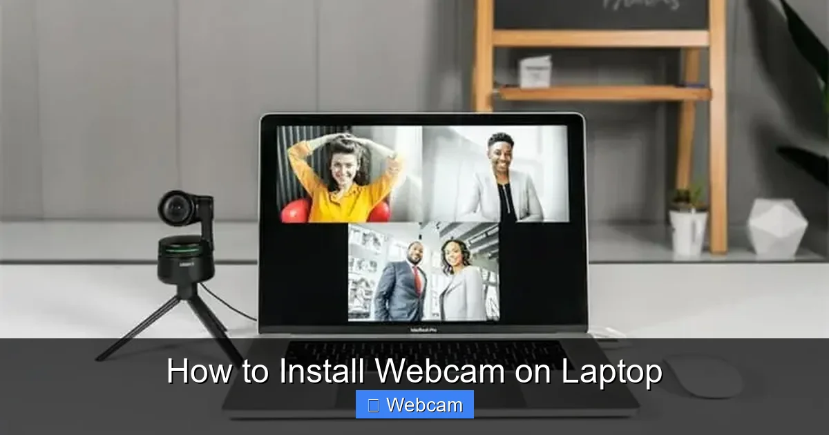 How to Install Webcam on Laptop