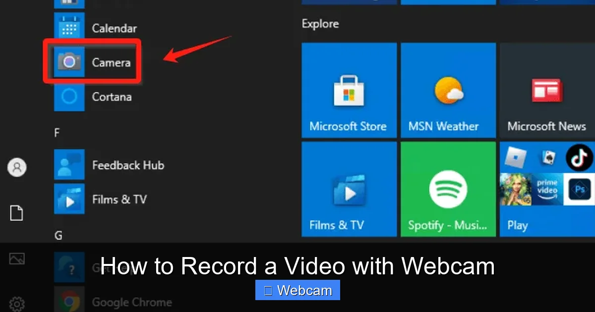 How to Record a Video with Webcam