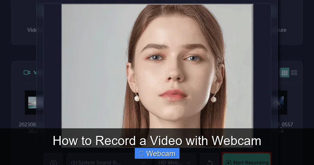 How to Record a Video with Webcam