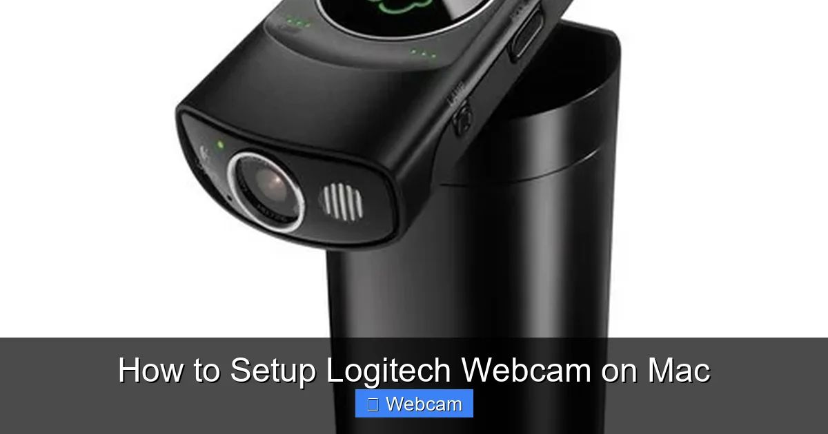 How to Setup Logitech Webcam on Mac
