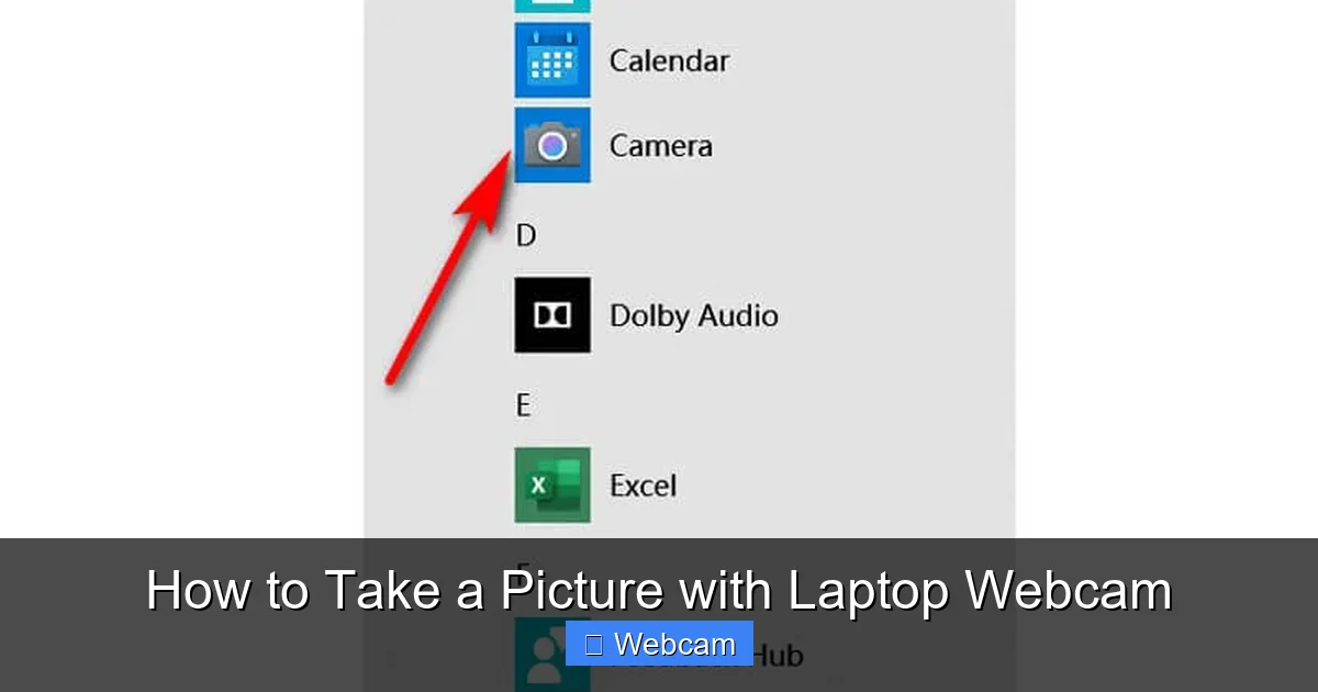 How to Take a Picture with Laptop Webcam