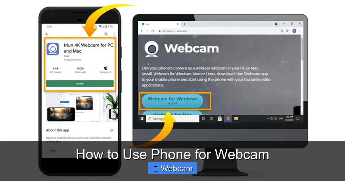How to Use Phone for Webcam