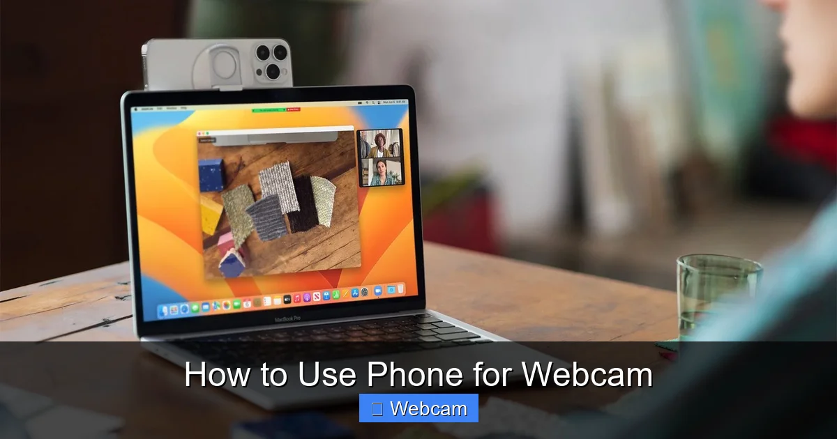 How to Use Phone for Webcam