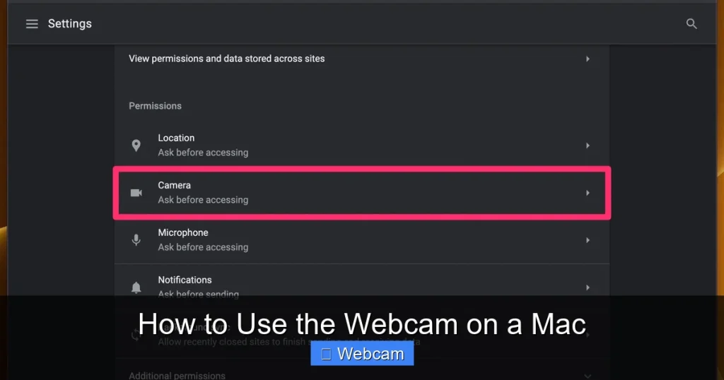 How to Use the Webcam on a Mac