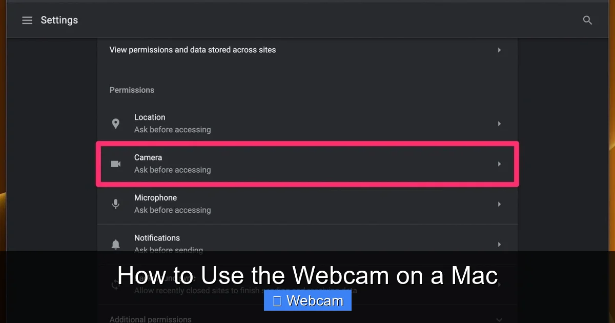 How to Use the Webcam on a Mac