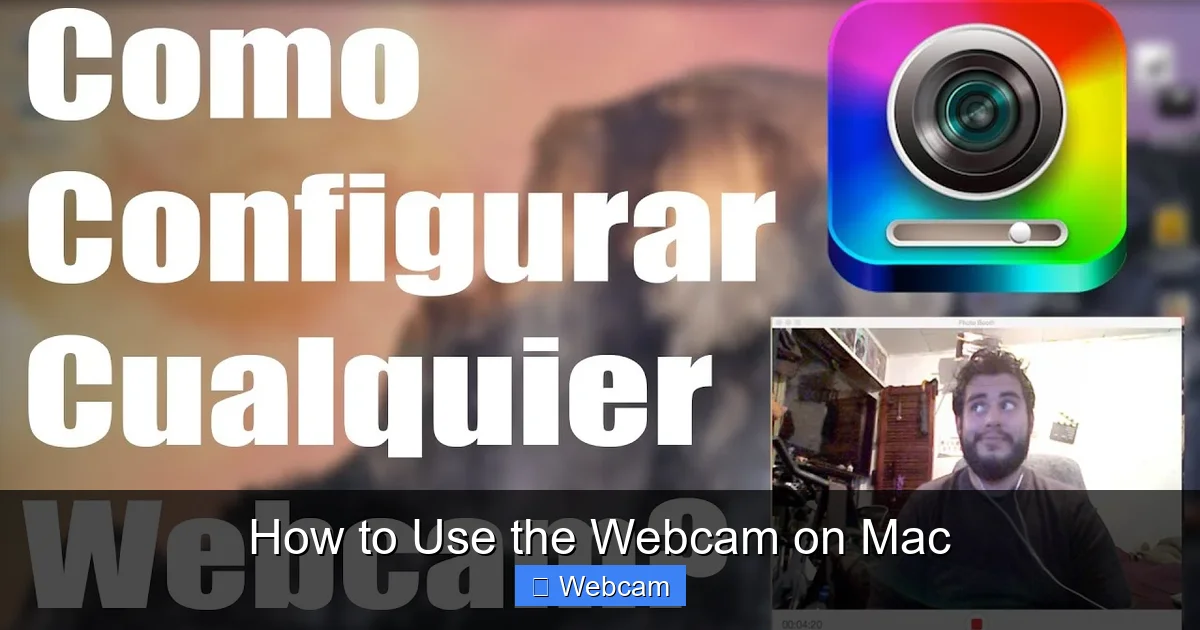 How to Use the Webcam on Mac