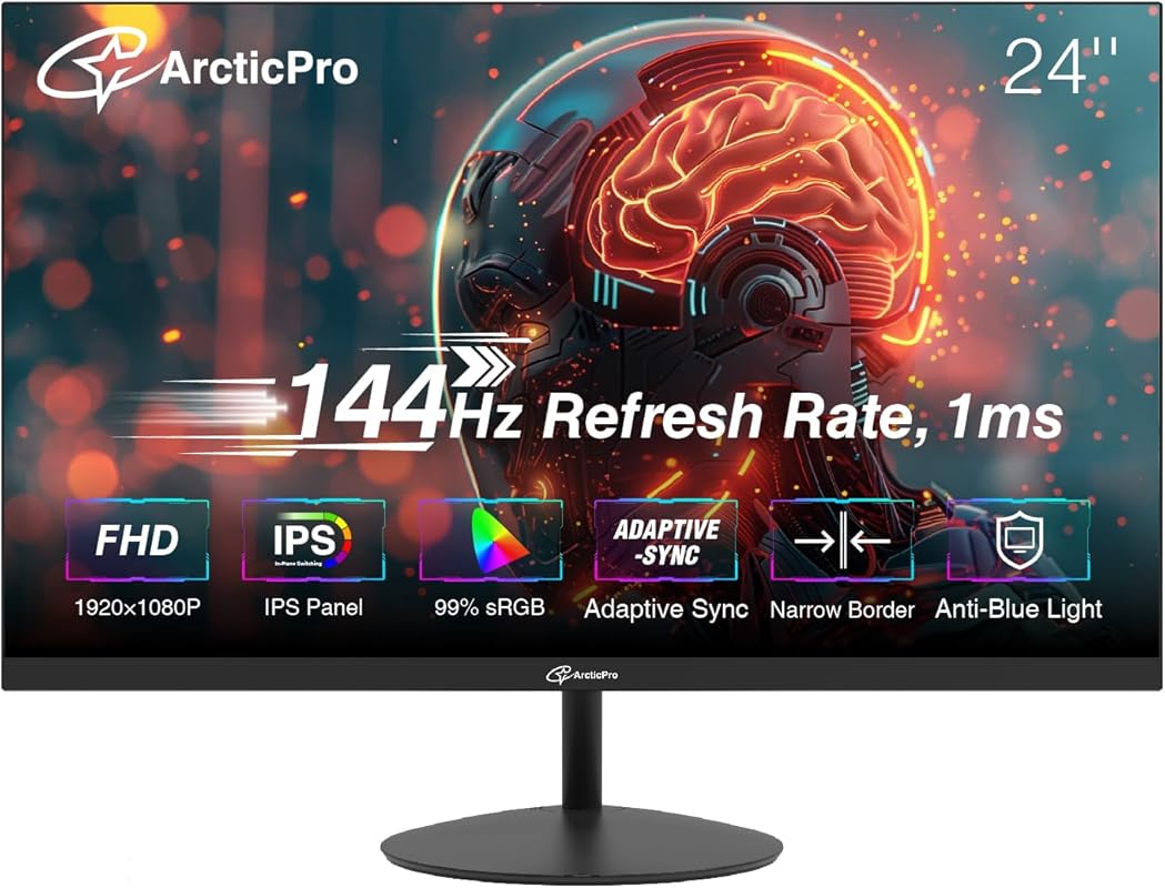 24-inch FHD 144Hz IPS Monitor with 1ms Response, Adaptive Sync, 110% s