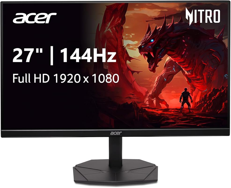 Acer Nitro 27-Inch Full HD 144Hz IPS Gaming Monitor with AMD FreeSync,